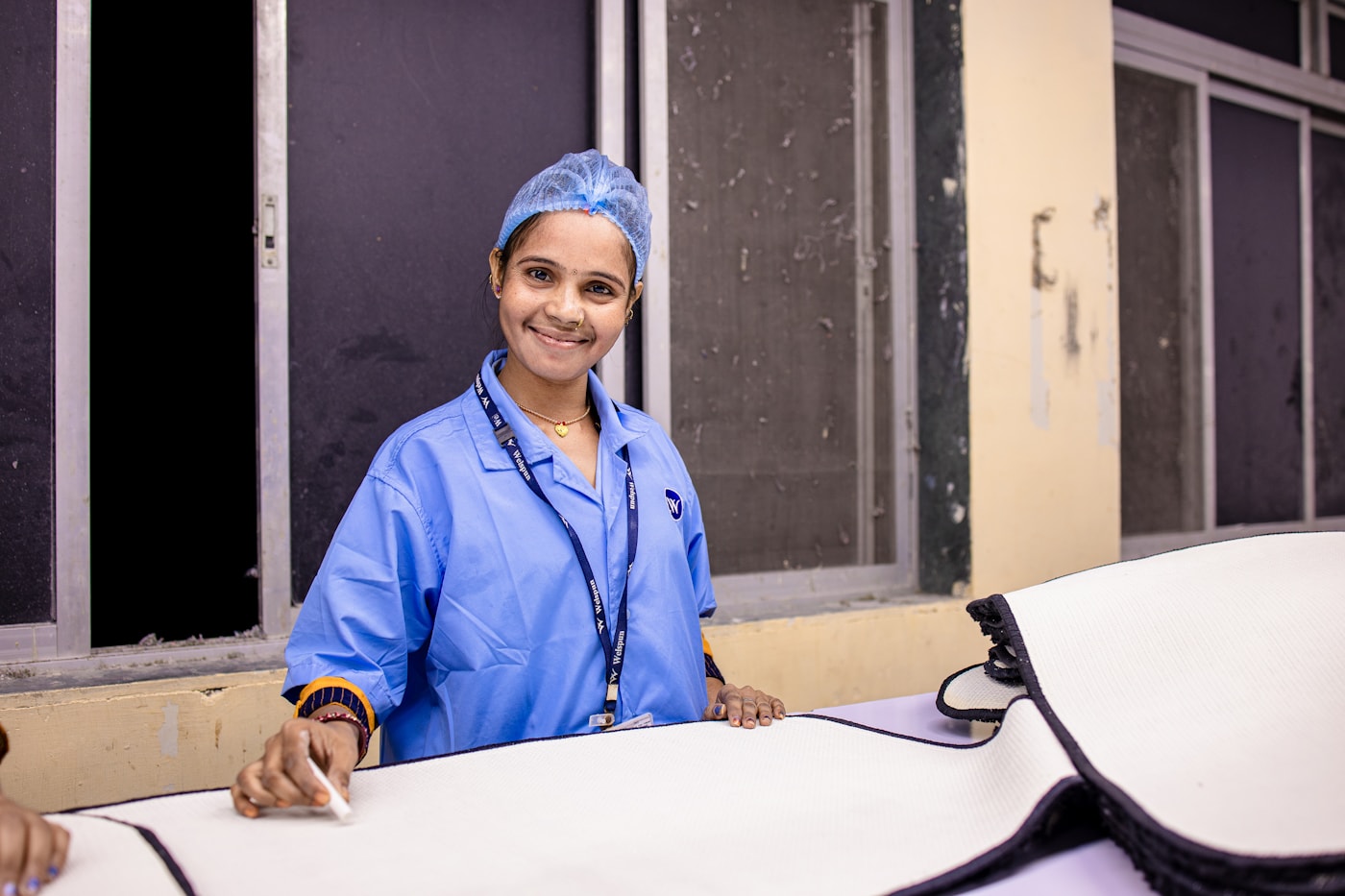 Indian healthcare worker preparing home care support